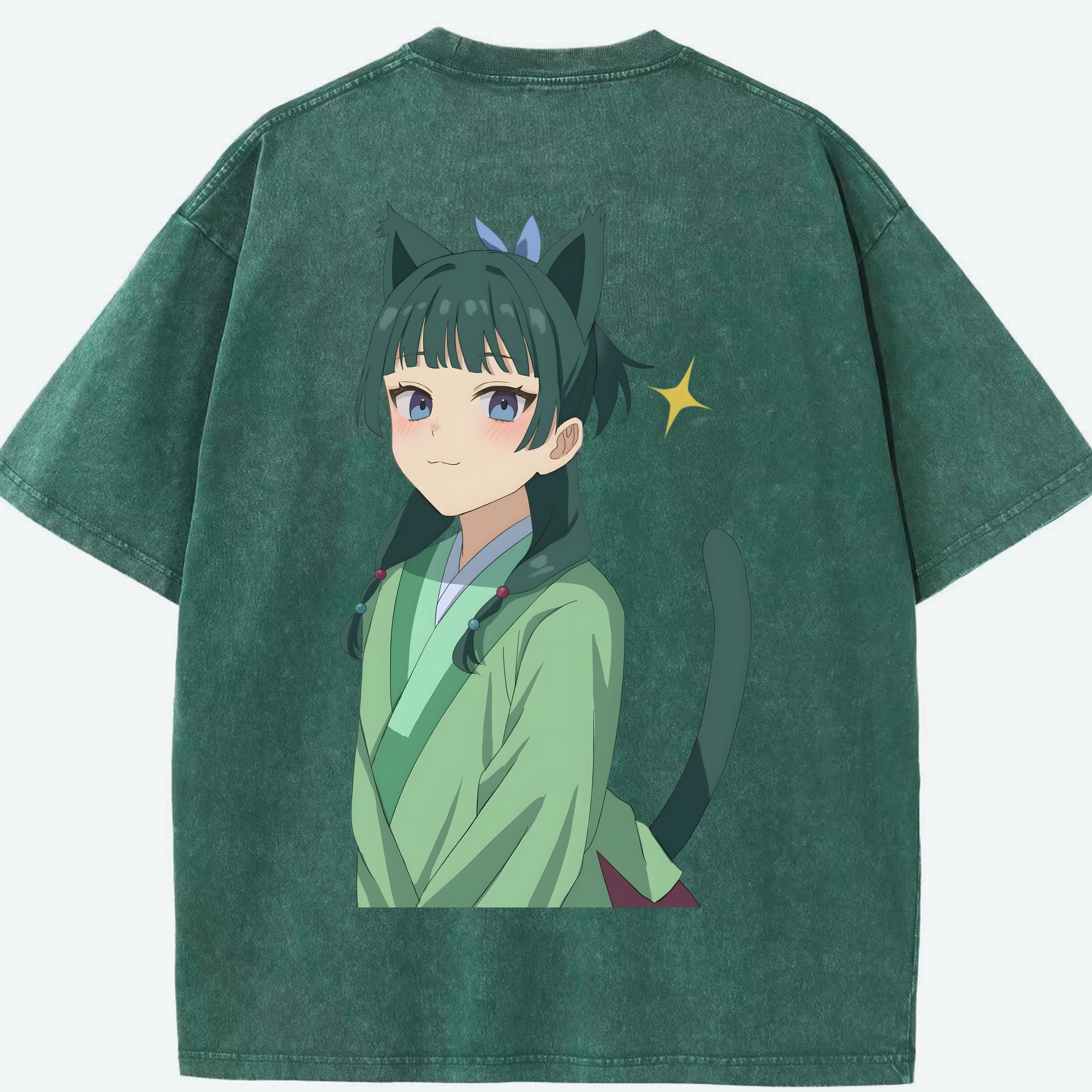 （画像用） 薬屋のひとりごと The Apothecary Diaries 綿100% ヴィンテージ風 半袖Tシャツ（背面プリント）